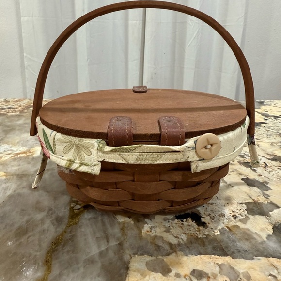 Longaberger Brown Woven basket - Picture 3 of 5